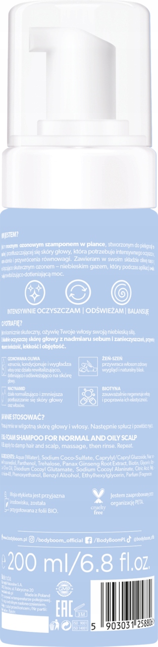 Kluczowe składniki: Ozonowana oliwa, Niacynamid, Żeń-szeń i Biotyna