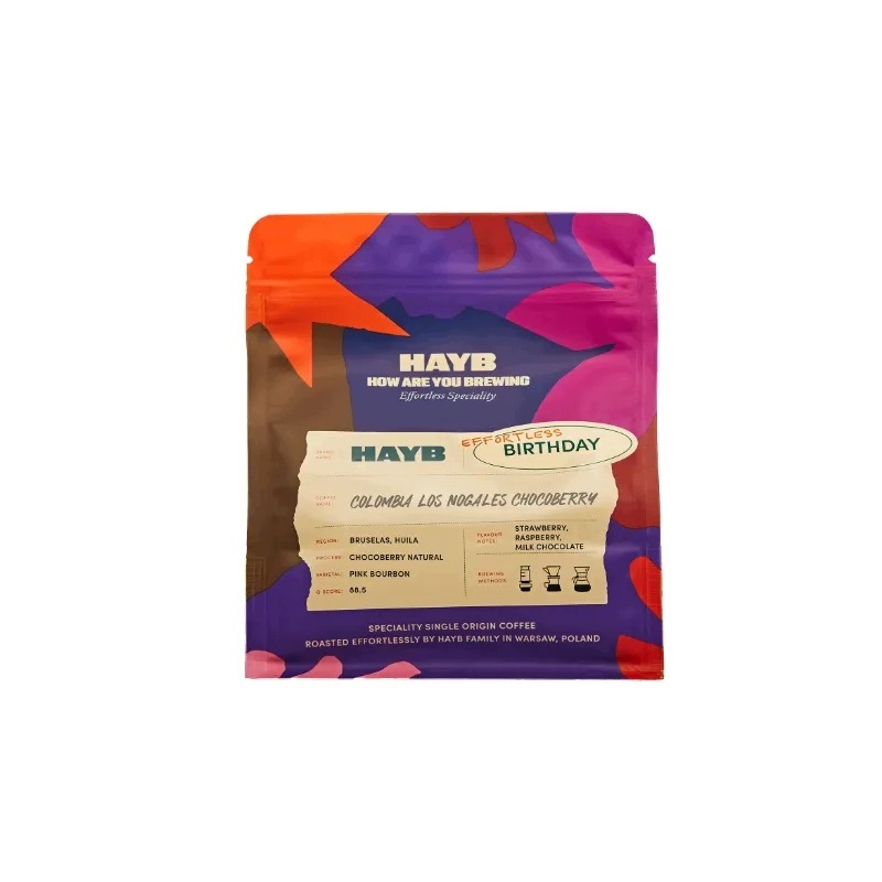 HAYB Colombia Nogales Chocoberry Natural Filtr 200 g – Wyjątkowa kawa ziarnista