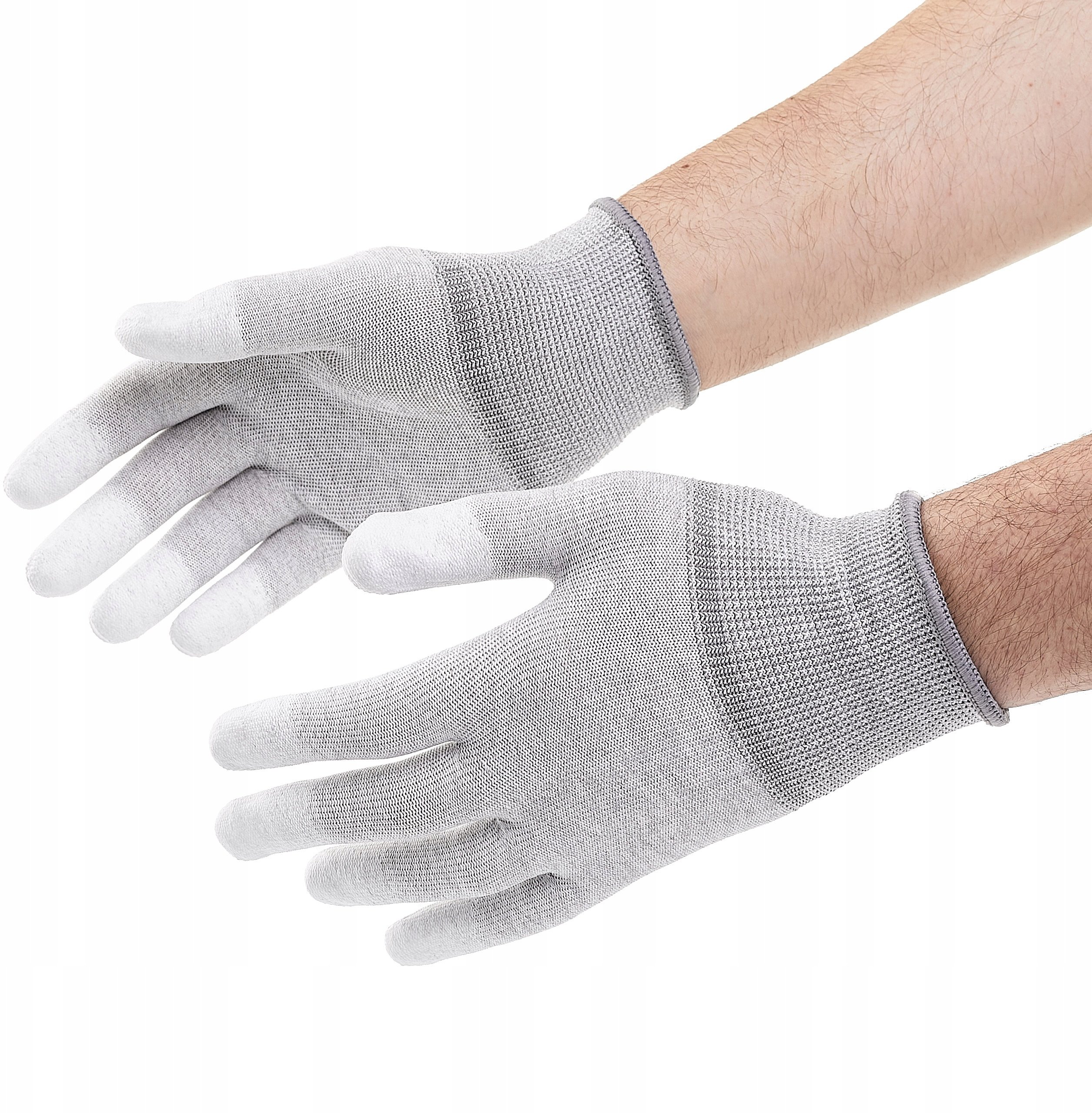 Rękawice Ochronne Rękawiczki Robocze Antystatyczne Włókno Węglowe Rozmiar L – Doskonała ochrona w pracy