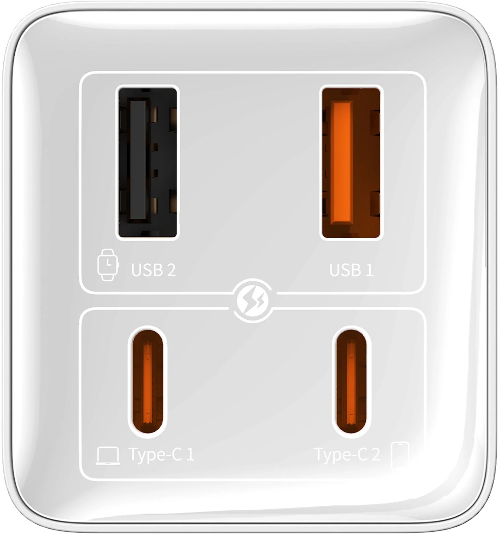 Złącza USB-C i USB-A – Ładowanie wielu urządzeń jednocześnie