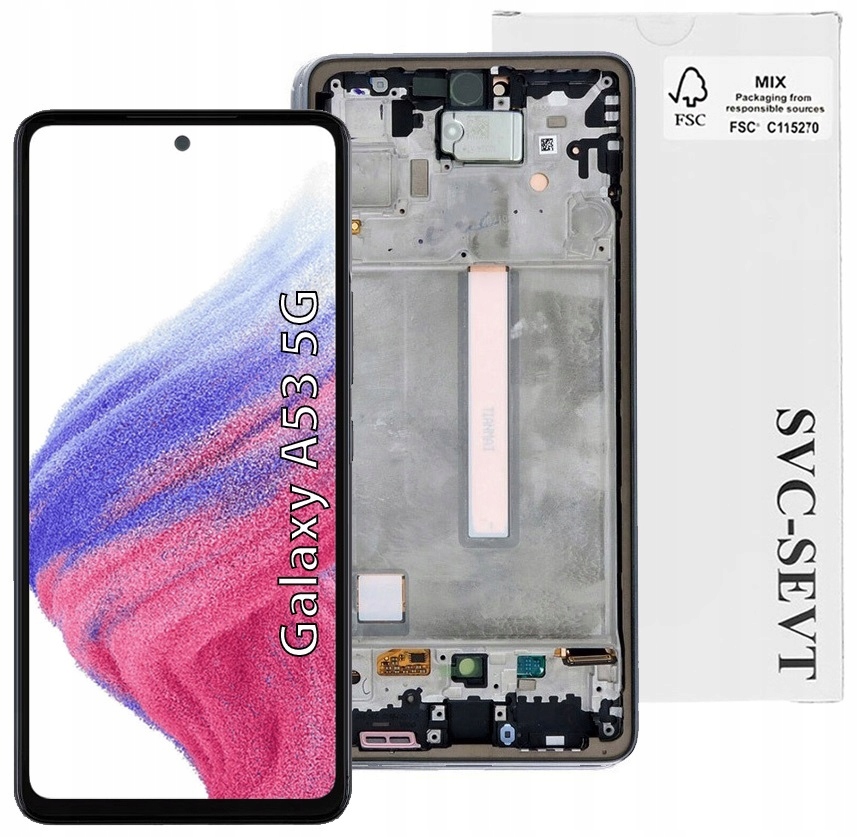 Wyświetlacz Oryginalny w Ramce do Samsung Galaxy A53 5G – Najwyższa Jakość Obrazu