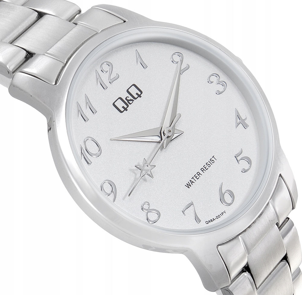 Zegarek Q48A-001P Damski Klasyczny Srebrny – Elegancja na każdą okazję