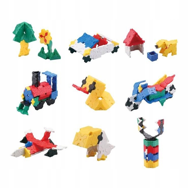 Zestaw 350 elementów – Rozwój wyobraźni i umiejętności konstrukcyjnych