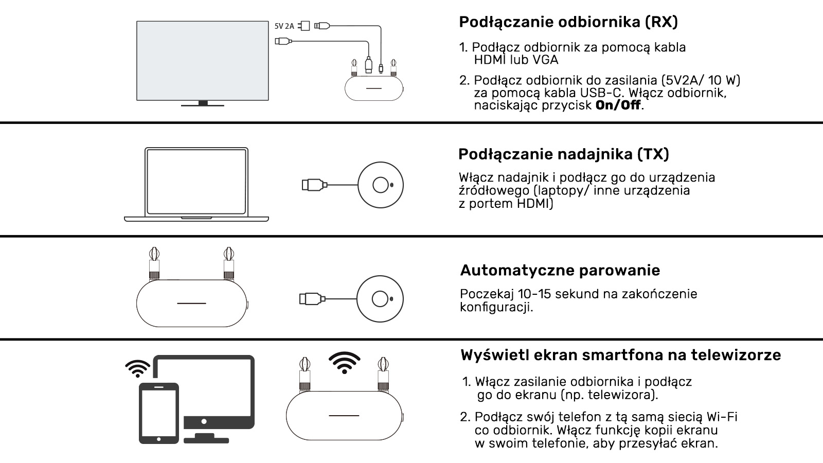 Unitek V1183A01 szybka konfiguracja