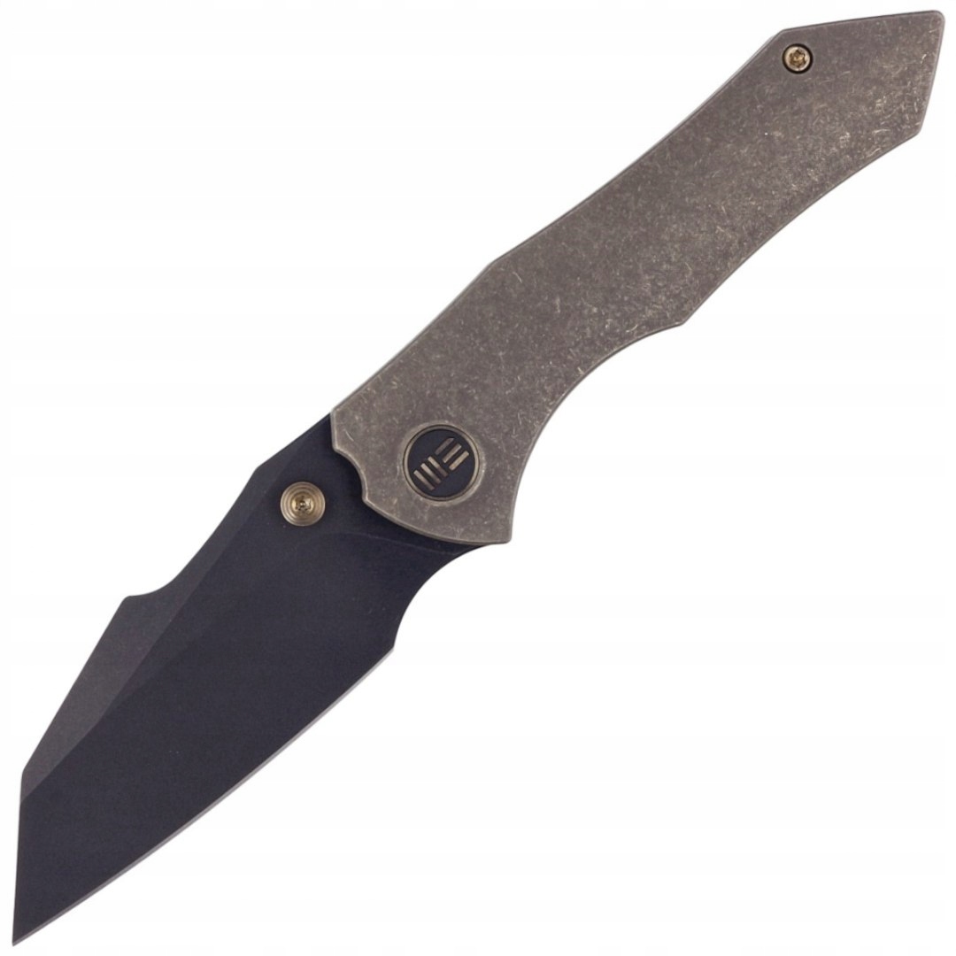 Nóż składany WE Knife High-Fin Bronze Titanium, Black Stonewashed – Doskonały wybór dla miłośników EDC