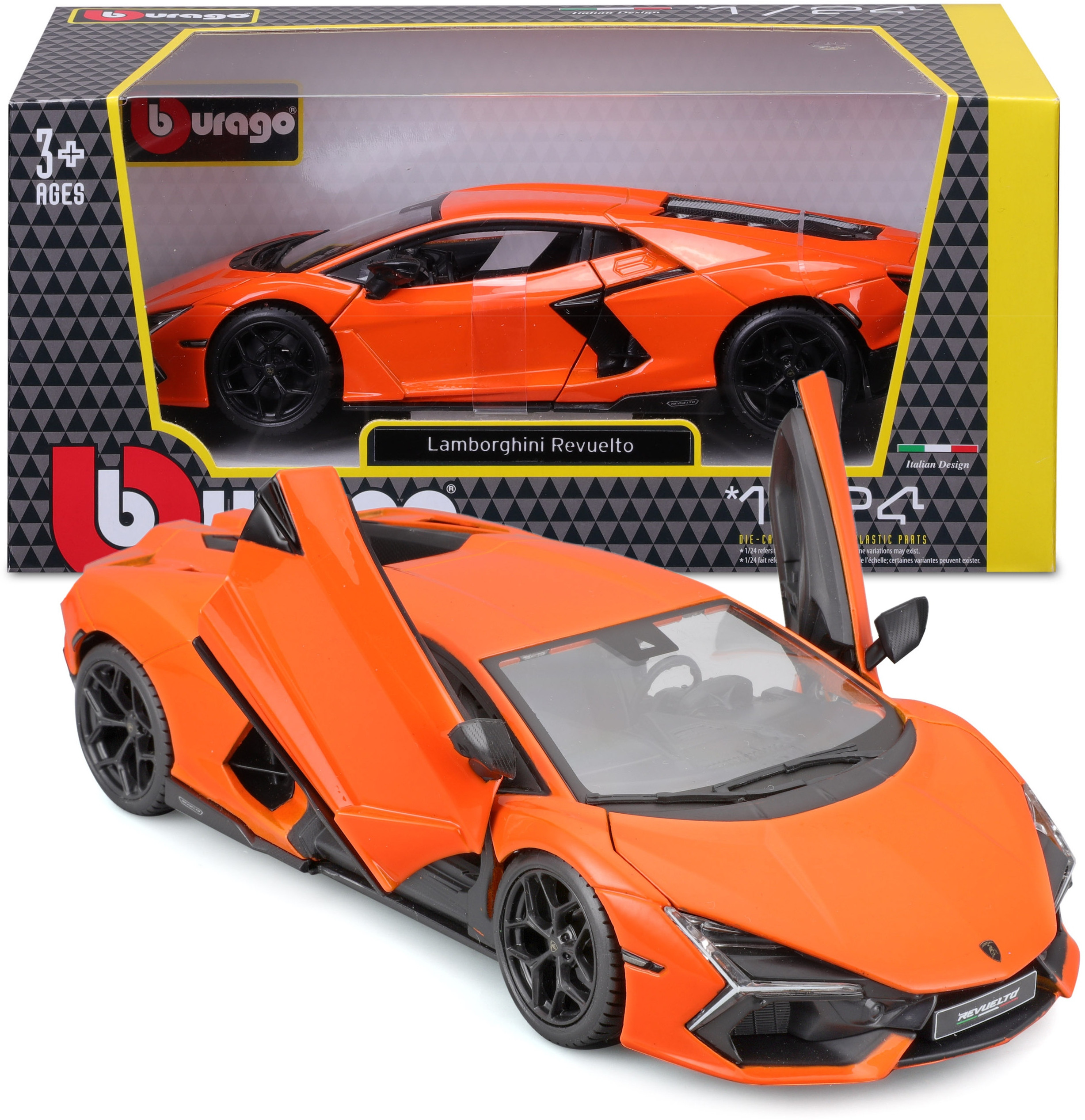 Bburago BBU 1:24 Lamborghini Revuelto – Model do zabawy dla dzieci