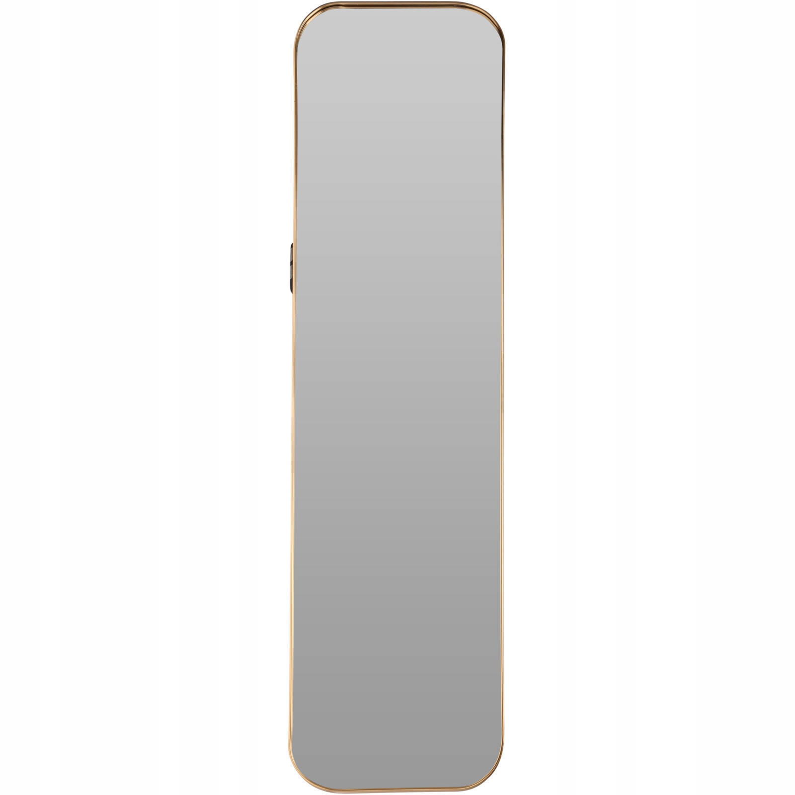 Lustro prostokątne w złotej ramie – elegancki dodatek do Twojego wnętrza