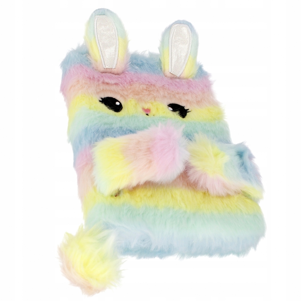 Pluszowa okładka z wizerunkiem królika