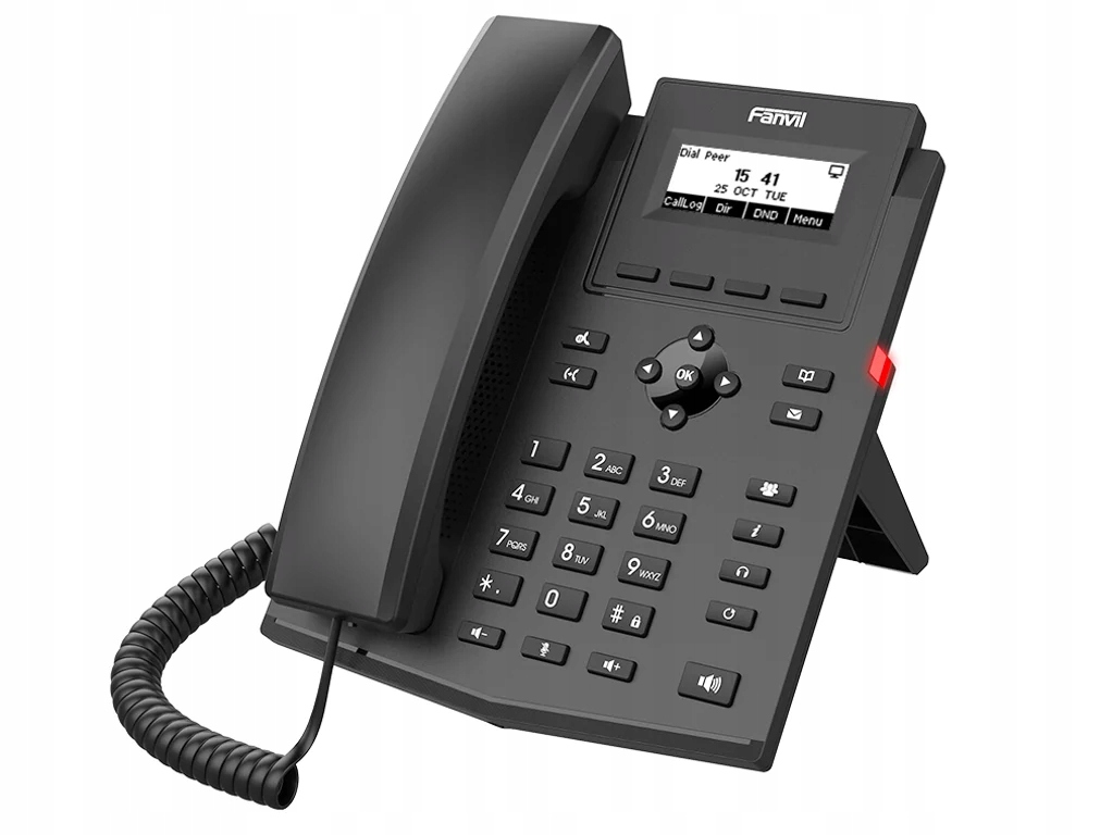Fanvil X301W telefon VoIP Czarny – Nowoczesne rozwiązanie dla biura