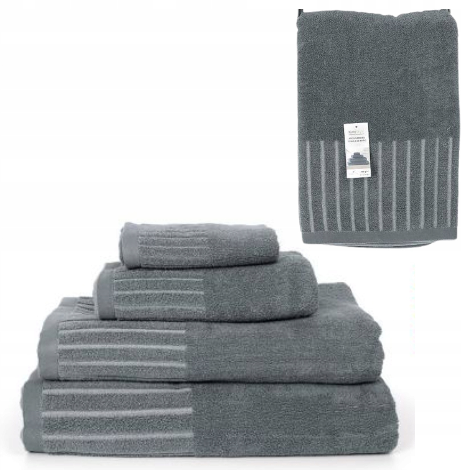 Ręcznik 100x150 SOFT TOUCH 400g ciemnoszary – Komfort i elegancja w Twojej łazience