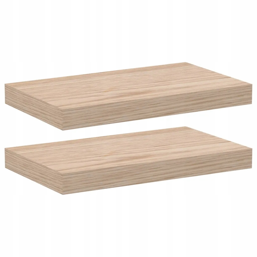 Półki, 2 szt., 40x23,5x4 cm – Stylowe rozwiązanie do przechowywania