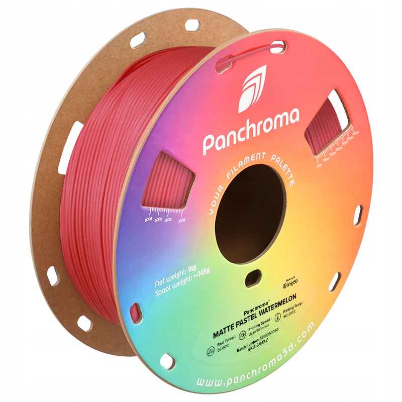 Филамент Polymaker Panchroma PLA Matte 1,75 мм, 1 кг, Pastel Watermelon (CA04035)