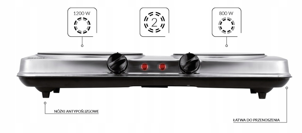 Wygodne pokrętła regulacji temperatury – Precyzyjna kontrola gotowania