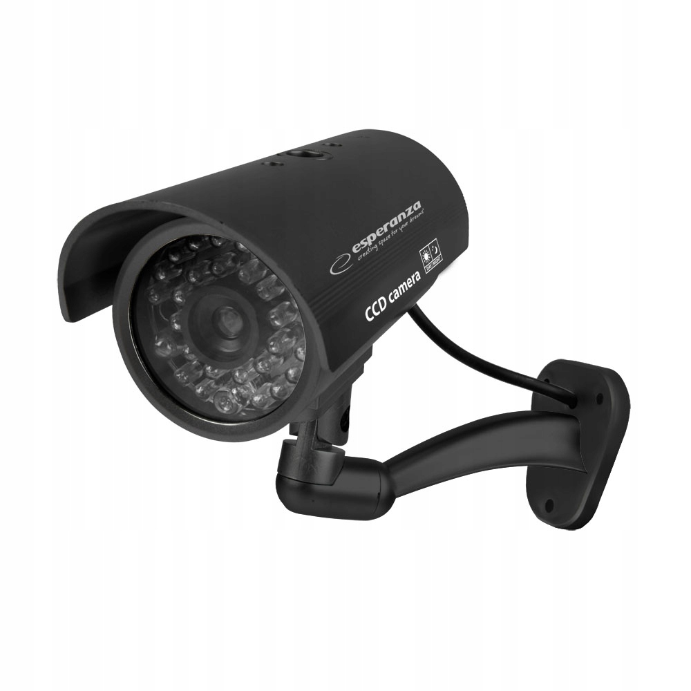 ECA102K Atrapa Kamery Monitoringu Spectre Czarna – Bezpieczeństwo w Twoim Biurze