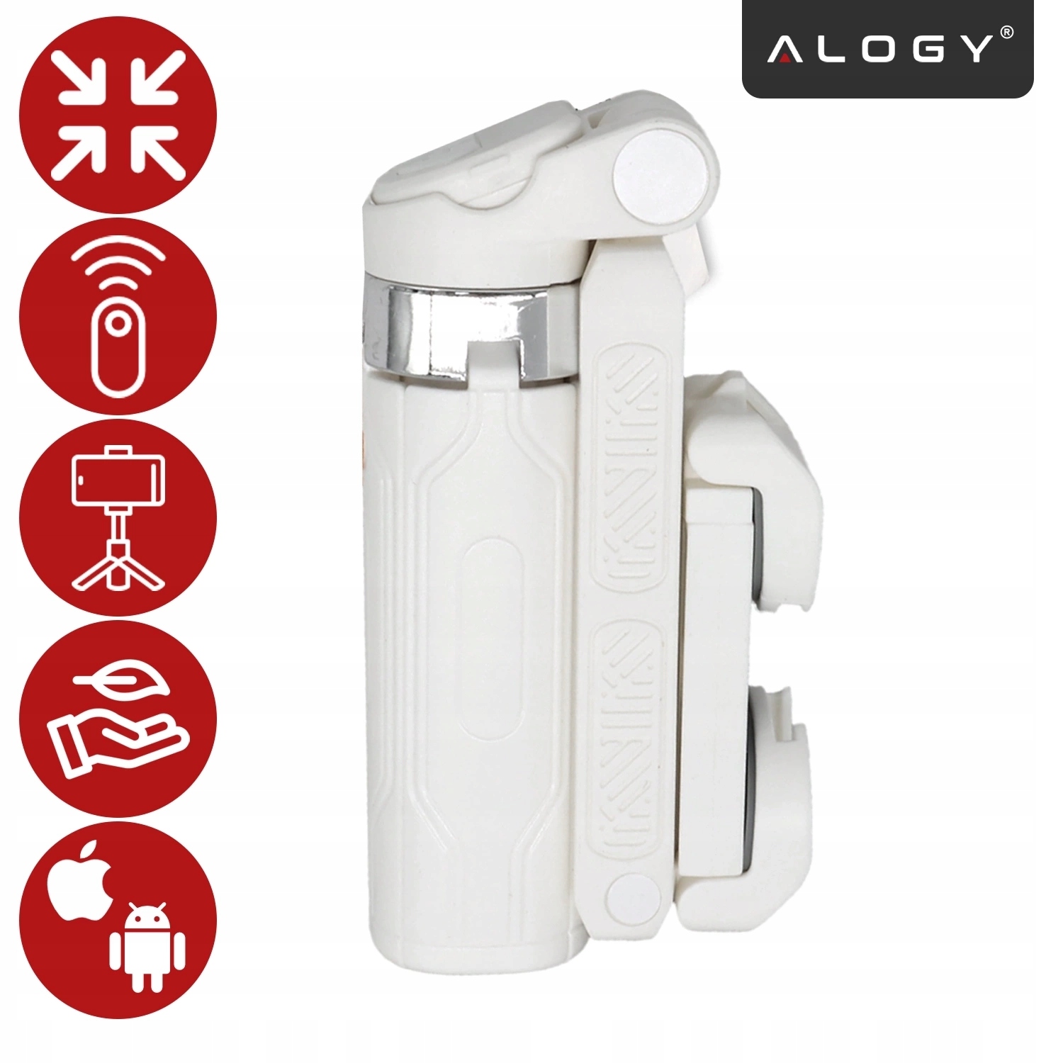 Selfie Stick Mini Tripod stabilny kompaktowy lekki Kijek do Selfie i Statyw Rozkładany 360° z Pilotem Bluetooth 10m