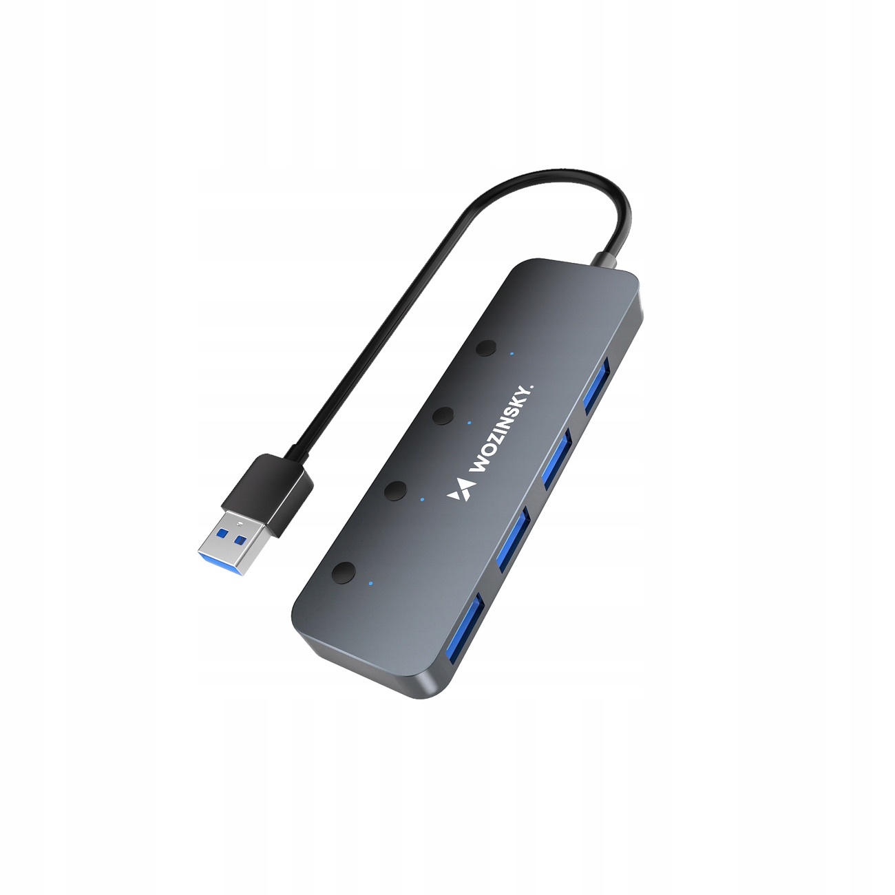 Hub rozdzielacz 4x USB-A Wozinsky WHS080YSS – Nowoczesne rozwiązanie dla Twojego komputera