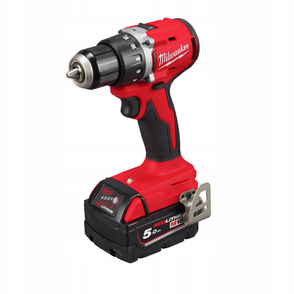 Wiertarko-wkrętarka Milwaukee Akum. suktuvas-gręžtuvas M18 BLDDRC-502C 18V 2x5,0Ah Li-Ion – Niezawodna moc w Twoim warsztacie