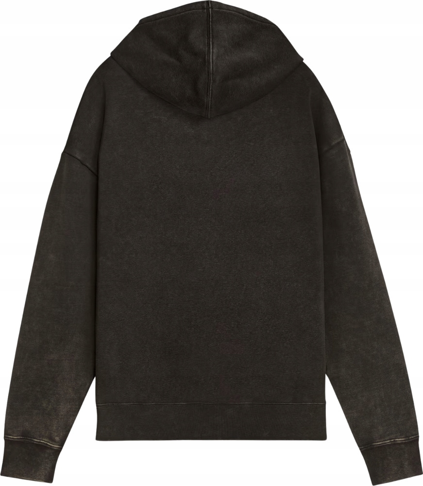 Bluza damska z kapturem kangurka Puma ESS Elevated Relaxed Wash Hoodie czarna 688103 01 – Styl i komfort na co dzień