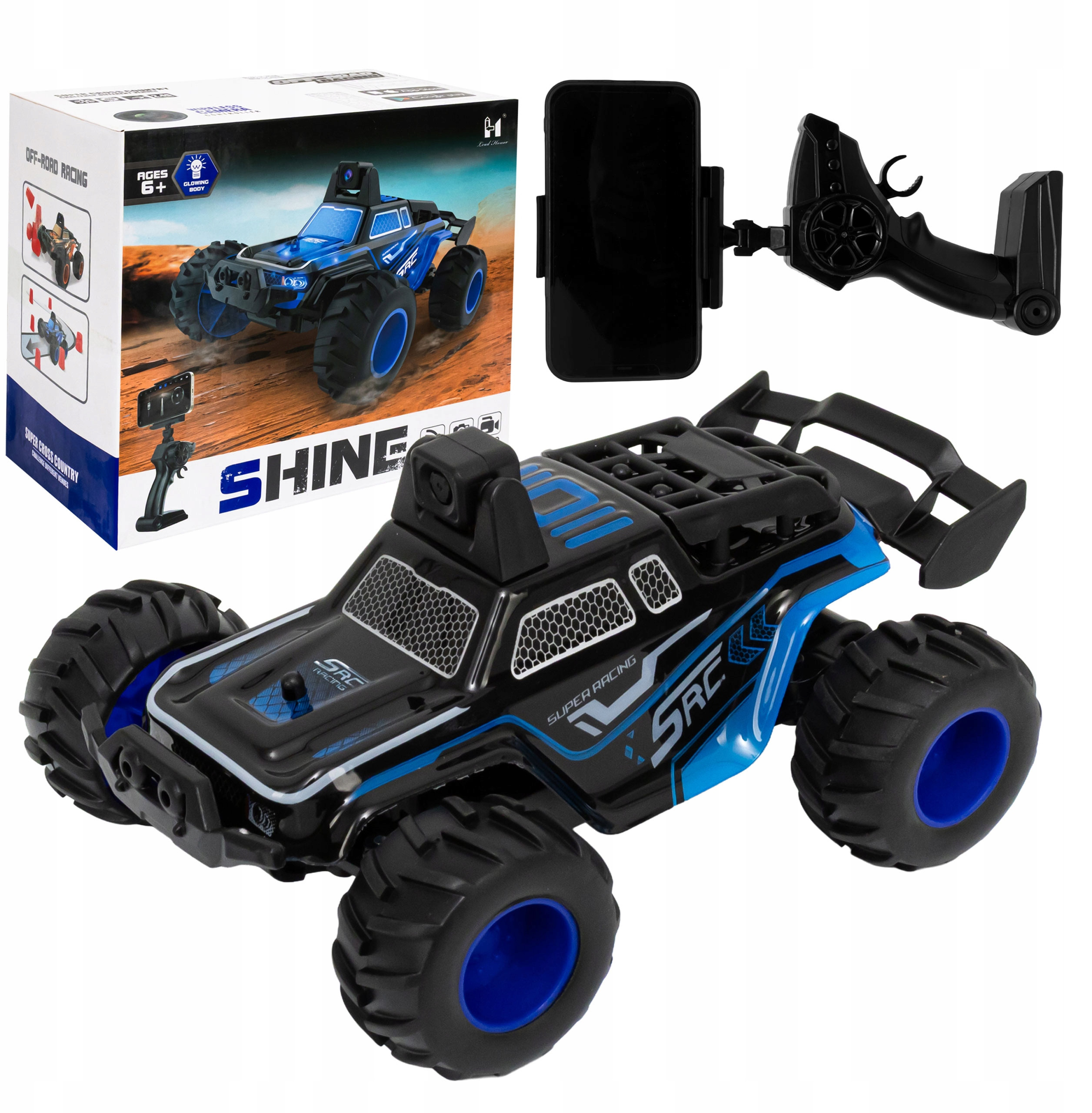 Zdalnie Sterowane Auto Samochód z Kamerą WiFi Podgląd na Żywo LED + Pilot – Idealna zabawa dla dzieci