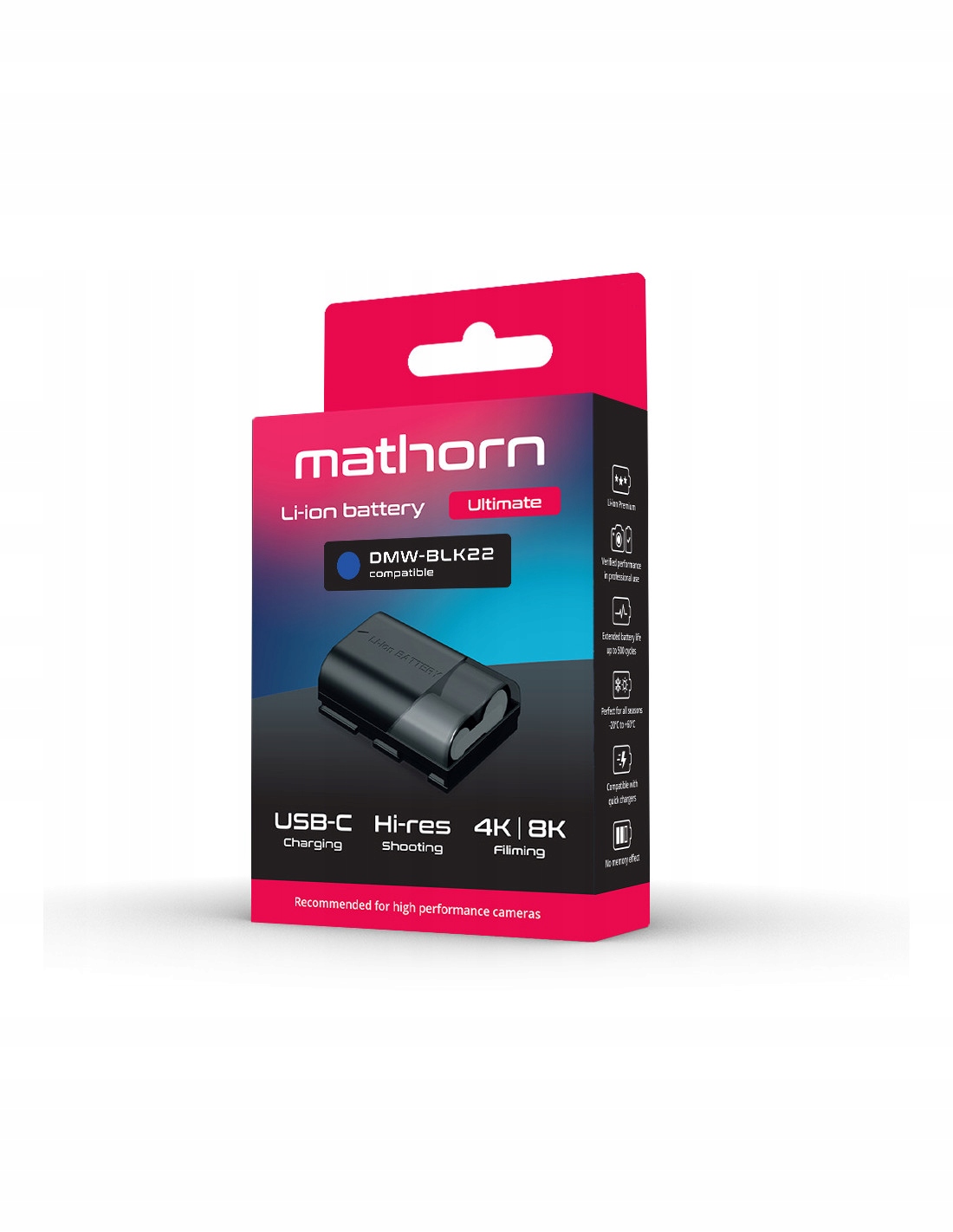 Bateria Mathorn MB-254 Ultimate 2600mAh USB-C – Doskonały zamiennik DMW-BLK22