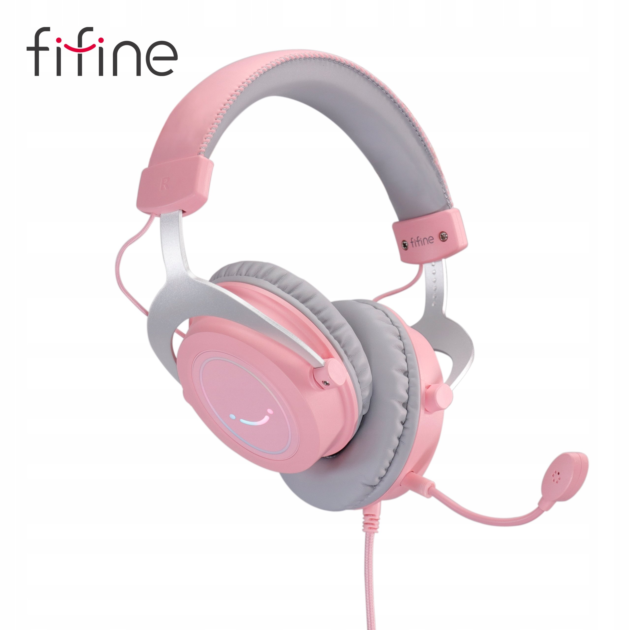 Słuchawki studyjne nauszne FIFINE H3P AmpliGame RGB z mikrogonem – Idealne do gier i nagrań