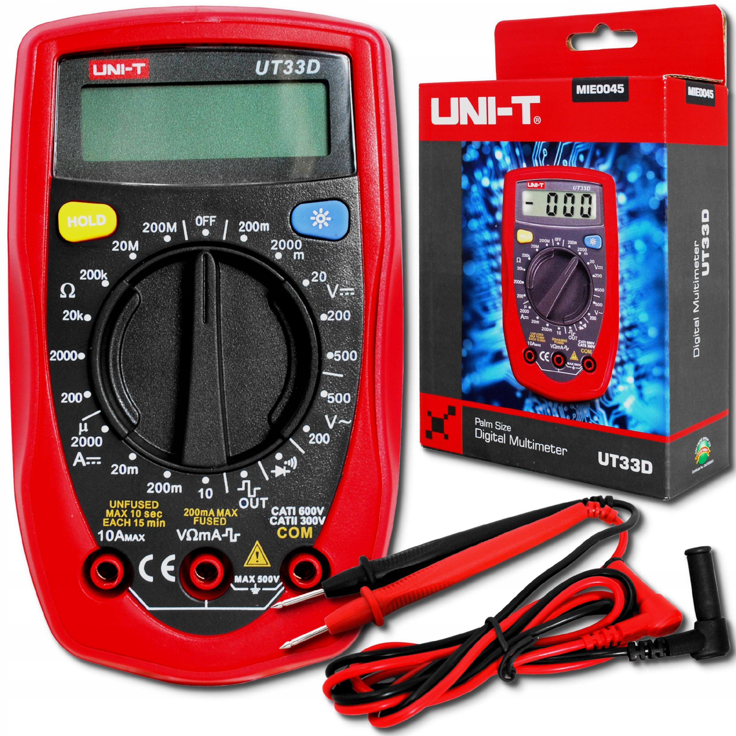 Miernik UNI-T UT 33D+ LXUT33D+ – Niezawodne urządzenie pomiarowe