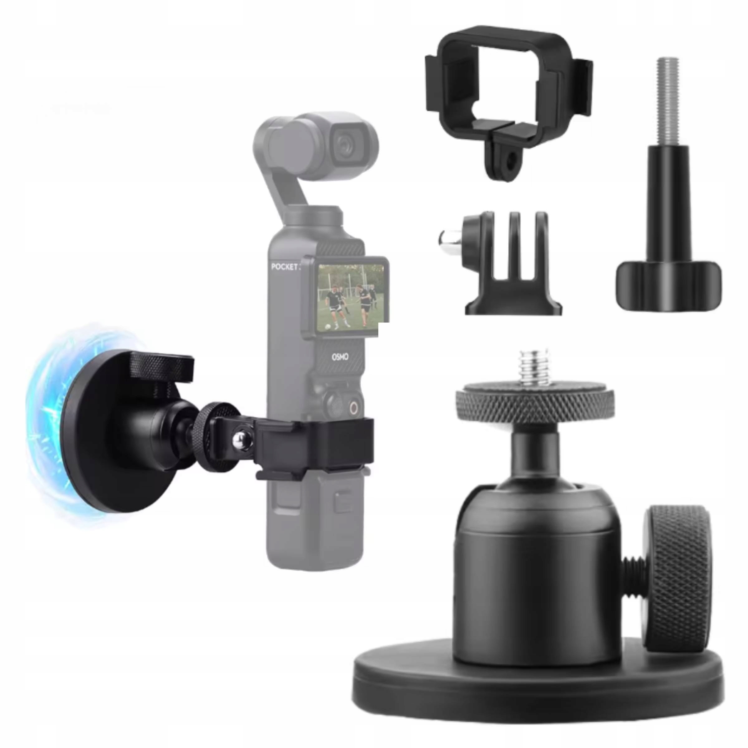 Magnetyczny Uchwyt 360° z Gwintem 1/4