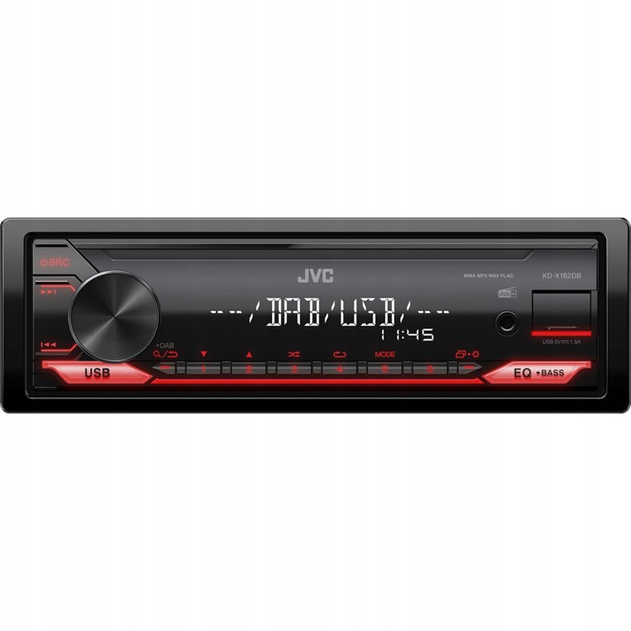 Obsługiwane formaty audio: MP3, WMA, WAV, FLAC