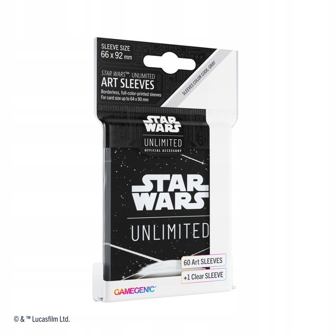 Gamegenic: Star Wars Unlimited - Art Sleeves - Card Back White – Oficjalne koszulki do gry