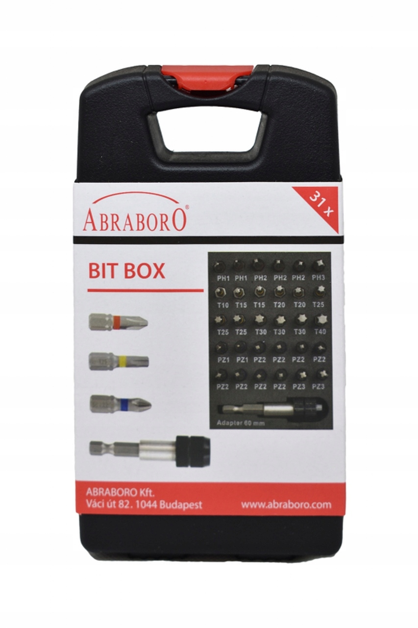 Zestaw bitów Abraboro [31 cz.] – Niezbędne narzędzie dla każdego majsterkowicza