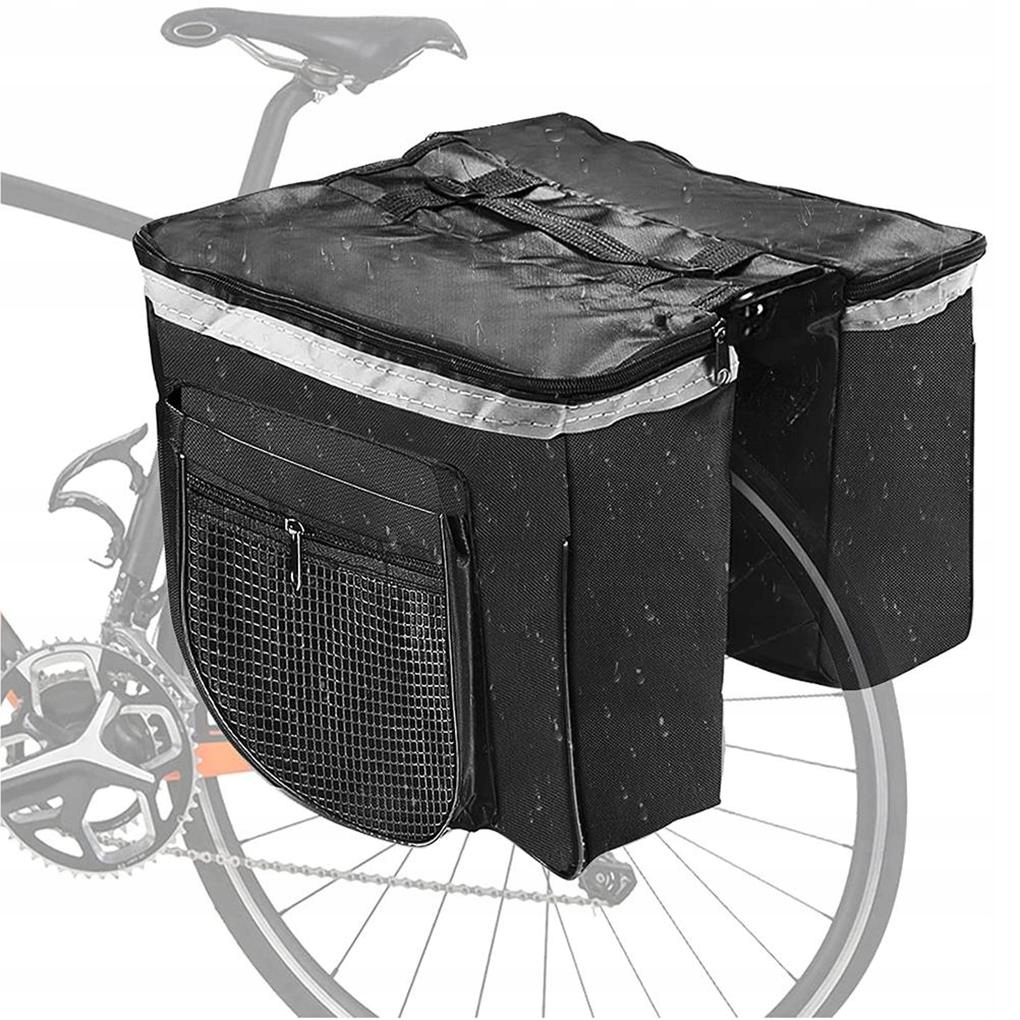 Podwójna Sakwa Rowerowa Torba XL na Bagażnik 40L – Idealny towarzysz każdej wyprawy