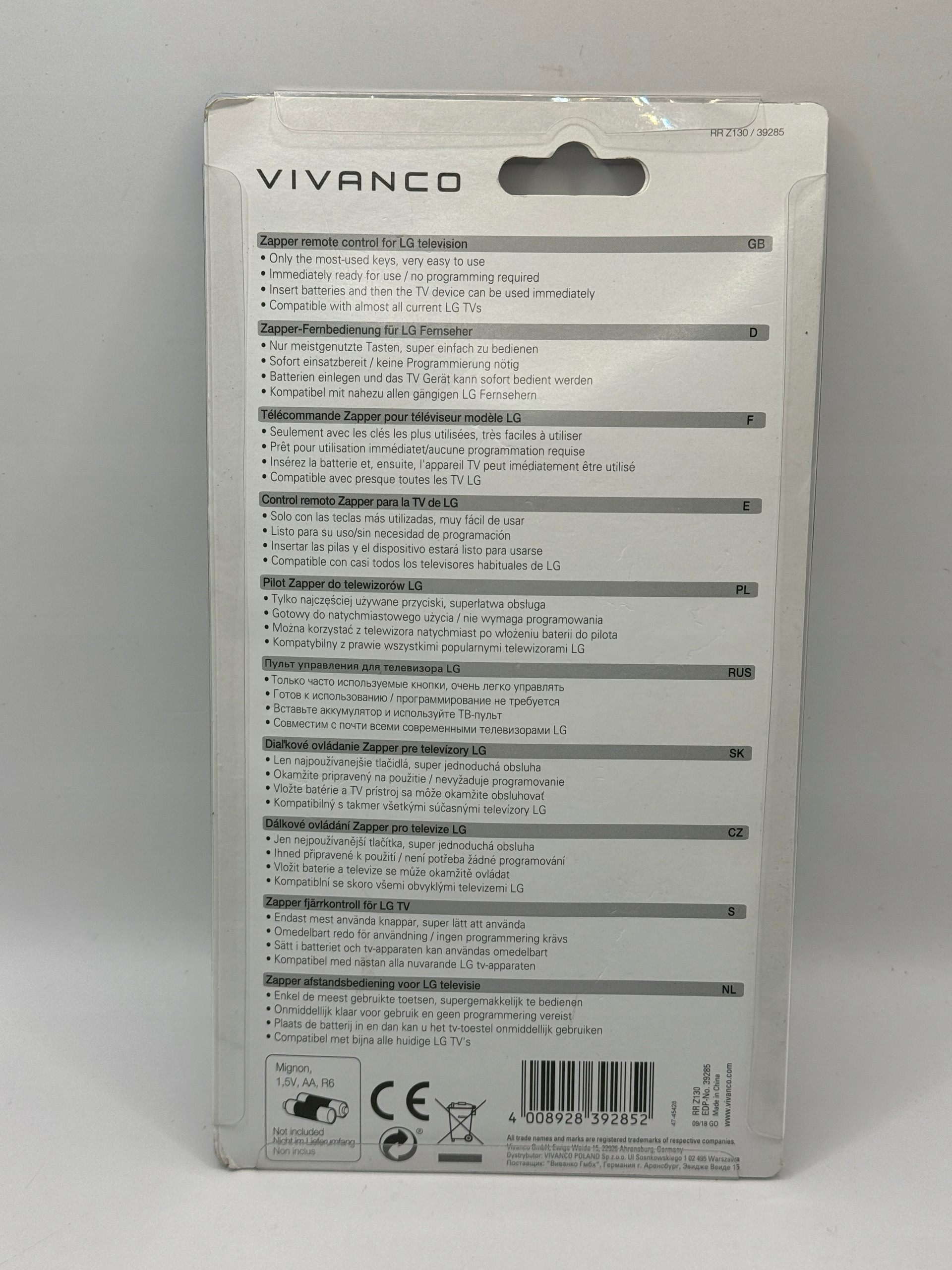 Kod producenta RR Z130/39285 – Gwarancja jakości