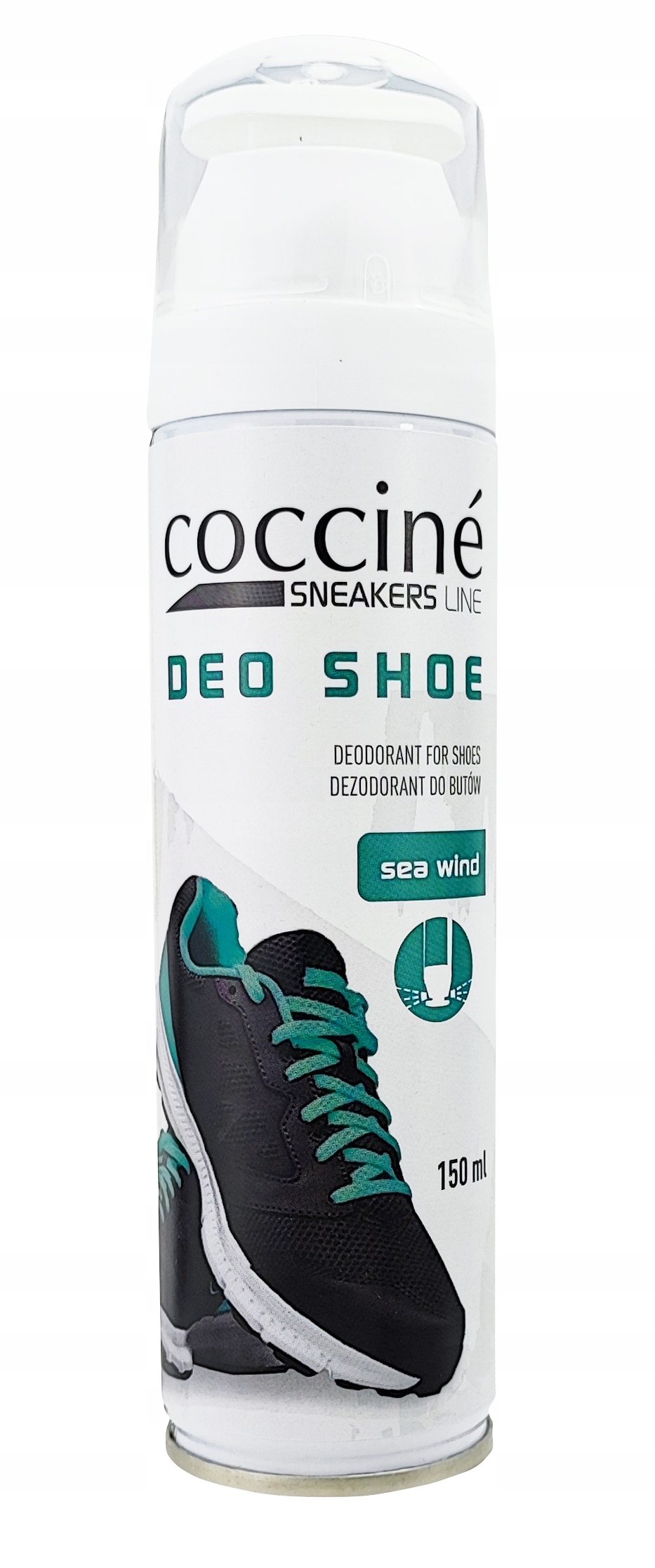 Coccine Dezodorant do Męskich Butów - Sneakers Deo Shoe Sea Wind 150 ml – Odśwież swoje obuwie