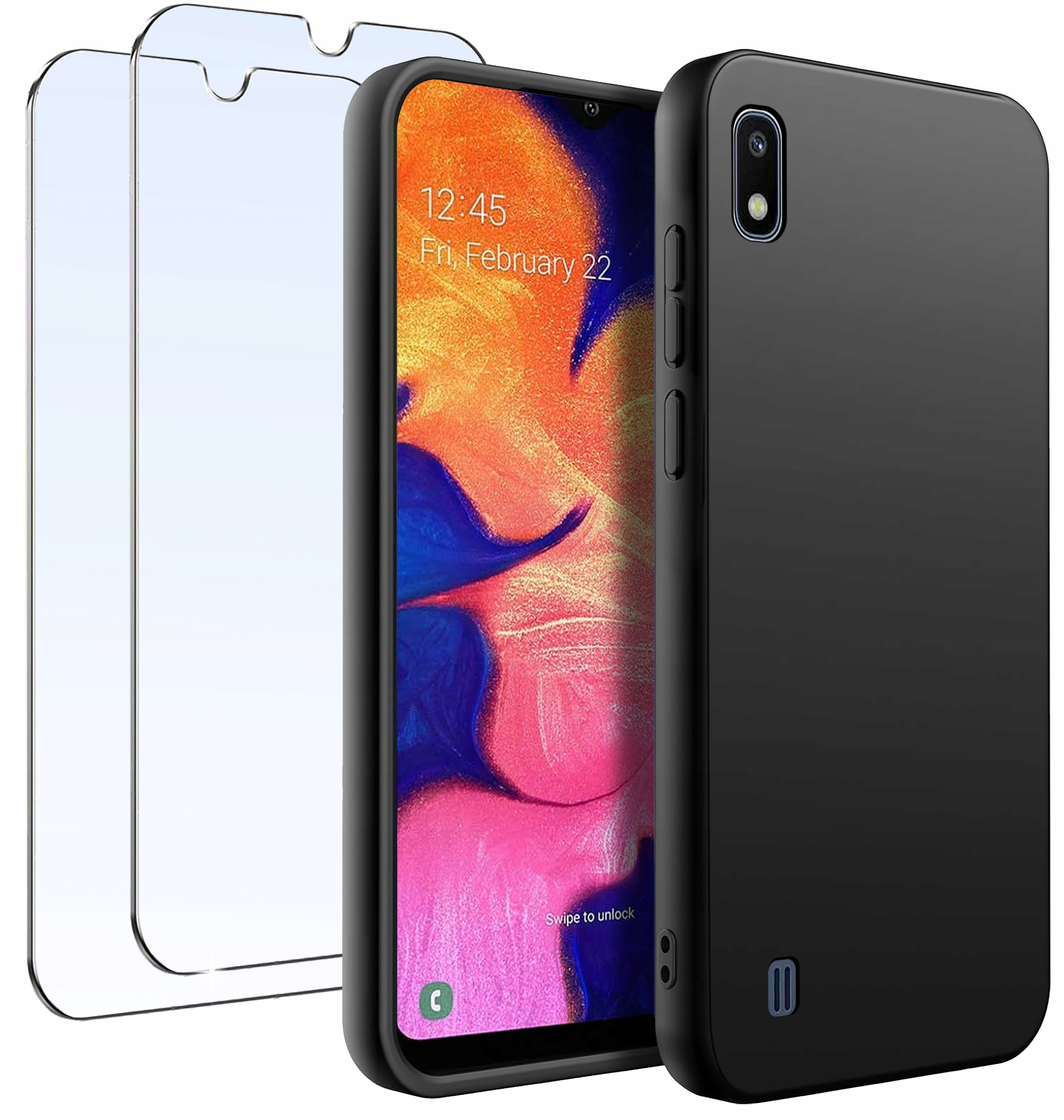 ZESTAW Etui do Samsung A10 CASE Gumowe Matowe Silikon +2X SZKŁO – Ochrona i styl w jednym