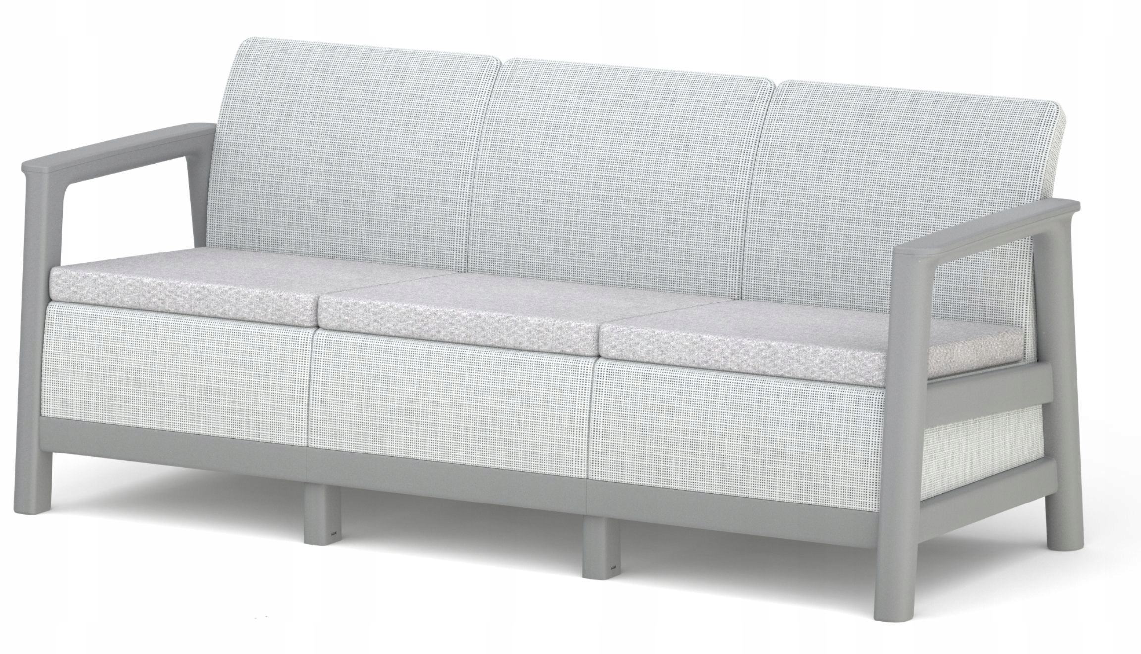 Sofa ogrodowa trzyosobowa Scandi Linea – Komfort i styl w Twoim ogrodzie