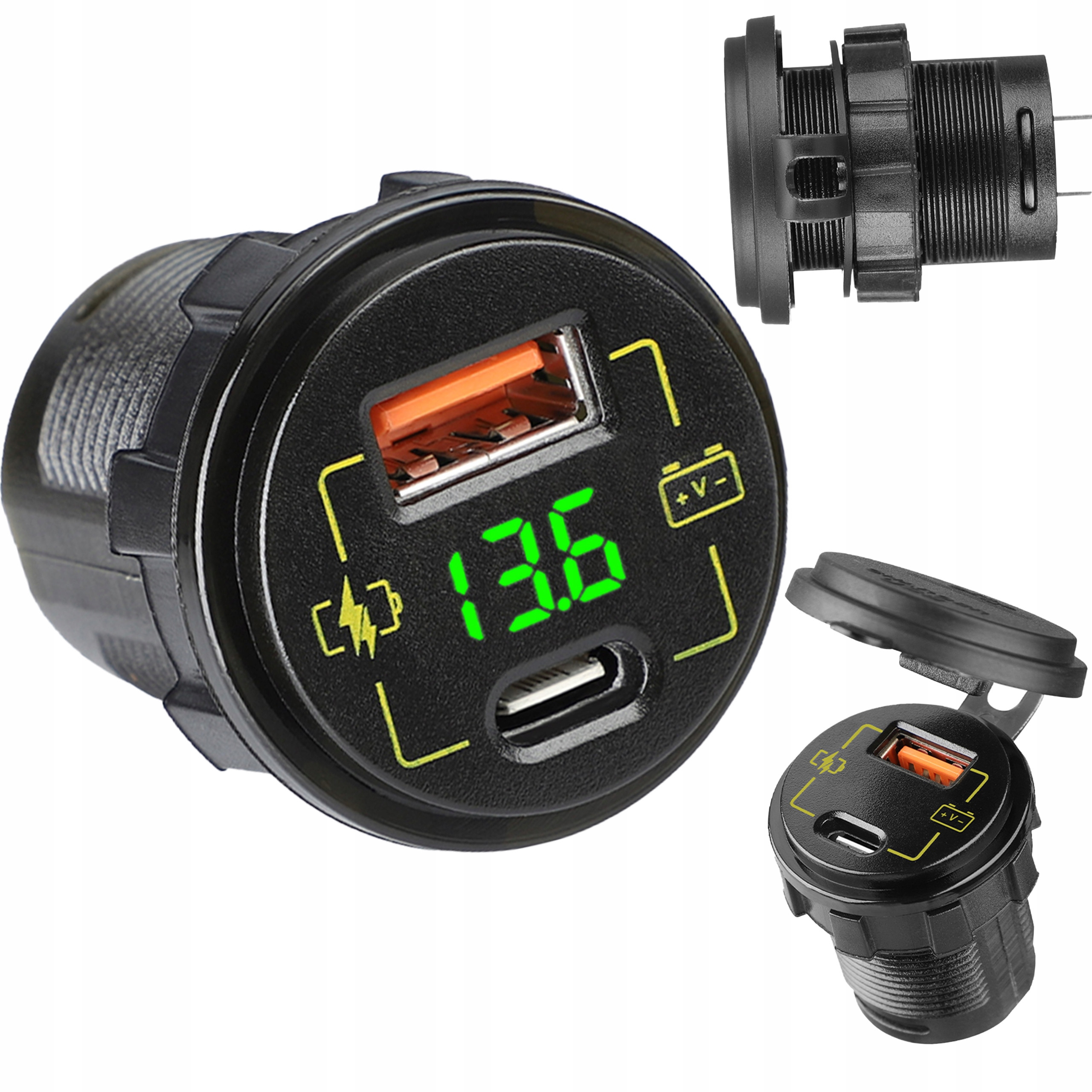 Wbudowany woltomierz z podświetleniem – Monitoruj napięcie zasilania