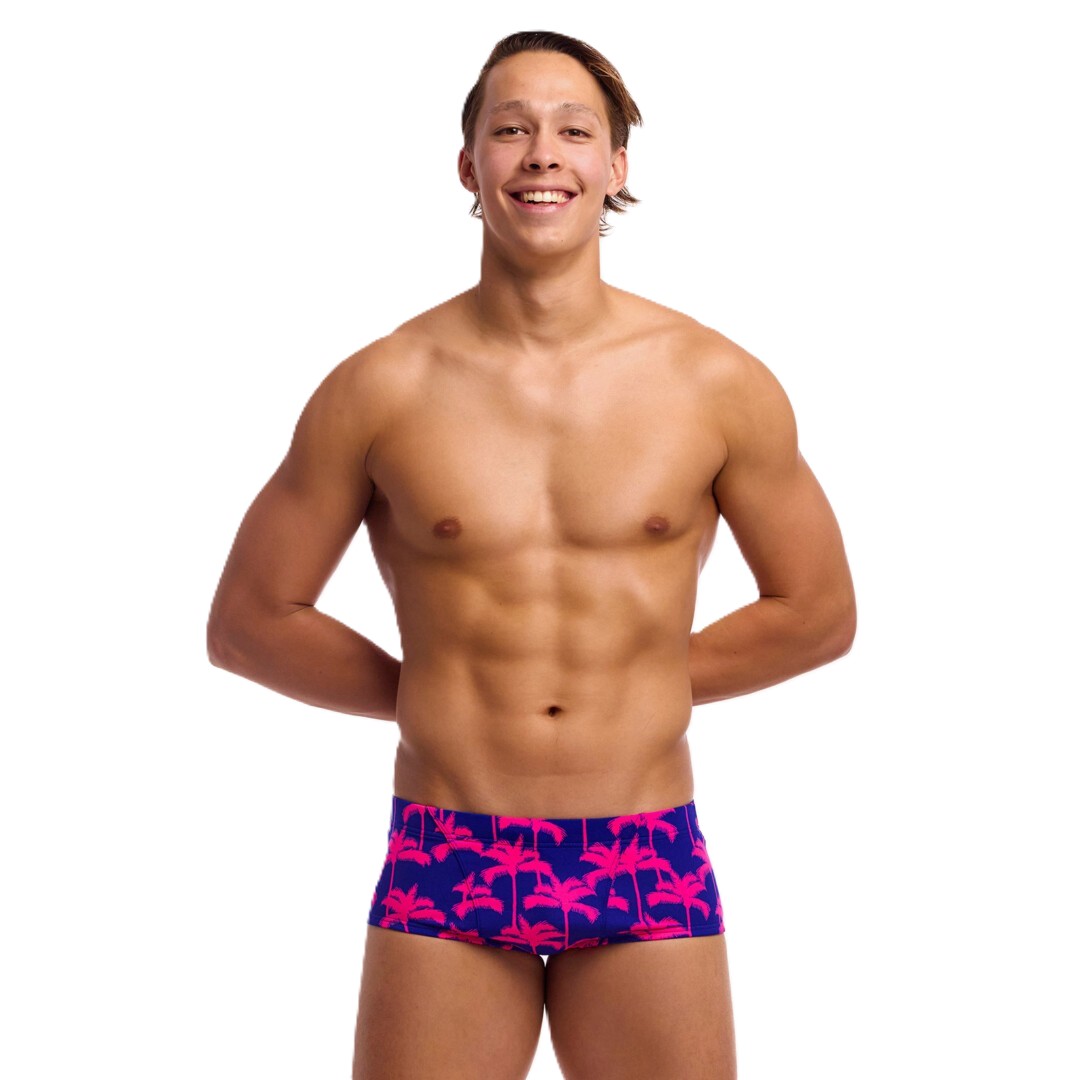 Funkita Kąpielówki Classic Funky Trunks Pinky Palms – Stylowe i wygodne spodenki do pływania