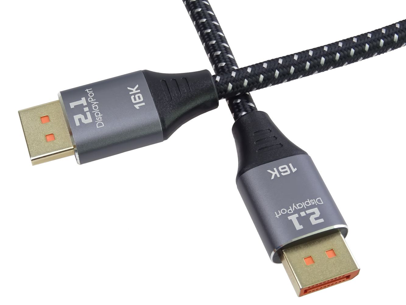 PREMIUMCORD Kabel DisplayPort 2.1 – Wysoka jakość obrazu i dźwięku