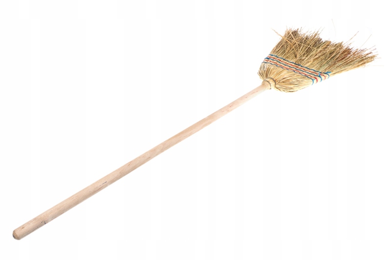 York Sorgo - Drewniana miotła ogrodowa do liści i piasku - 140 cm