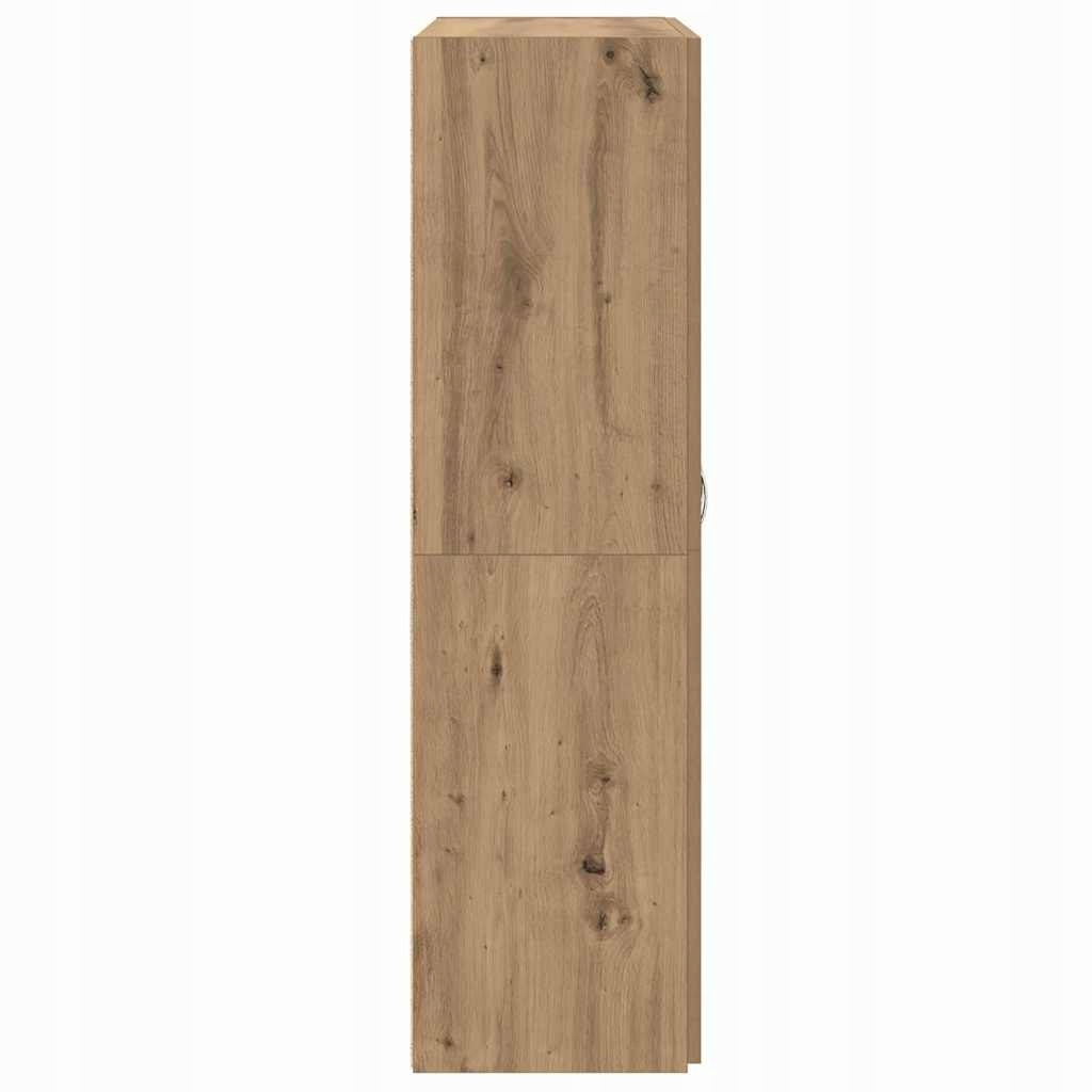 Biurowa szafka z półką z drzwiami dąb artisan 60 x 32 x 115 cm Lumarko – Idealne rozwiązanie do Twojego biura