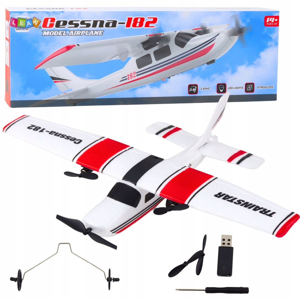 Piankowy Zdalnie Sterowany RC Cessna 182 2.4 GHz – Idealny model dla miłośników lotnictwa