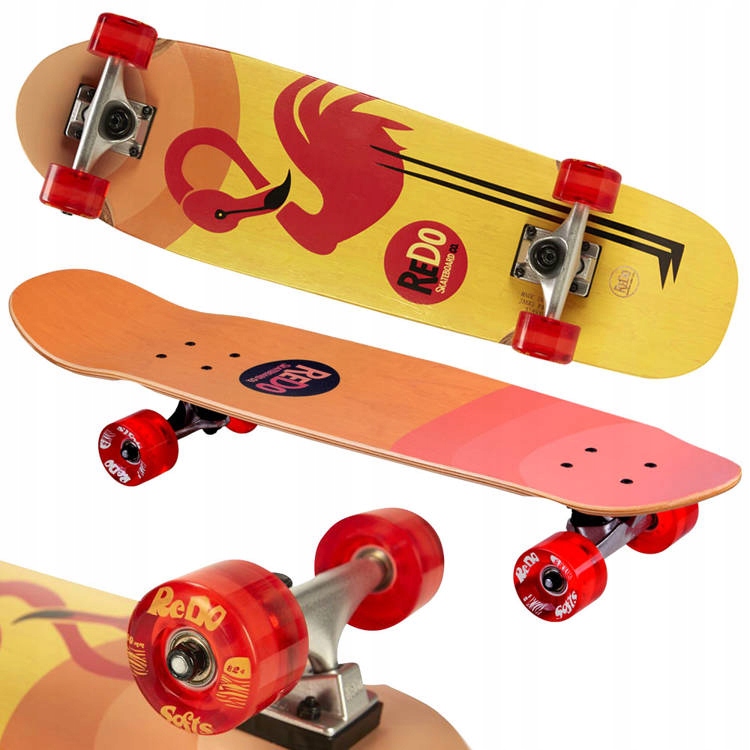 Drewniana Deskorolka ReDo Flaming 100kg SP0742 – Idealna dla miłośników skateboardingu