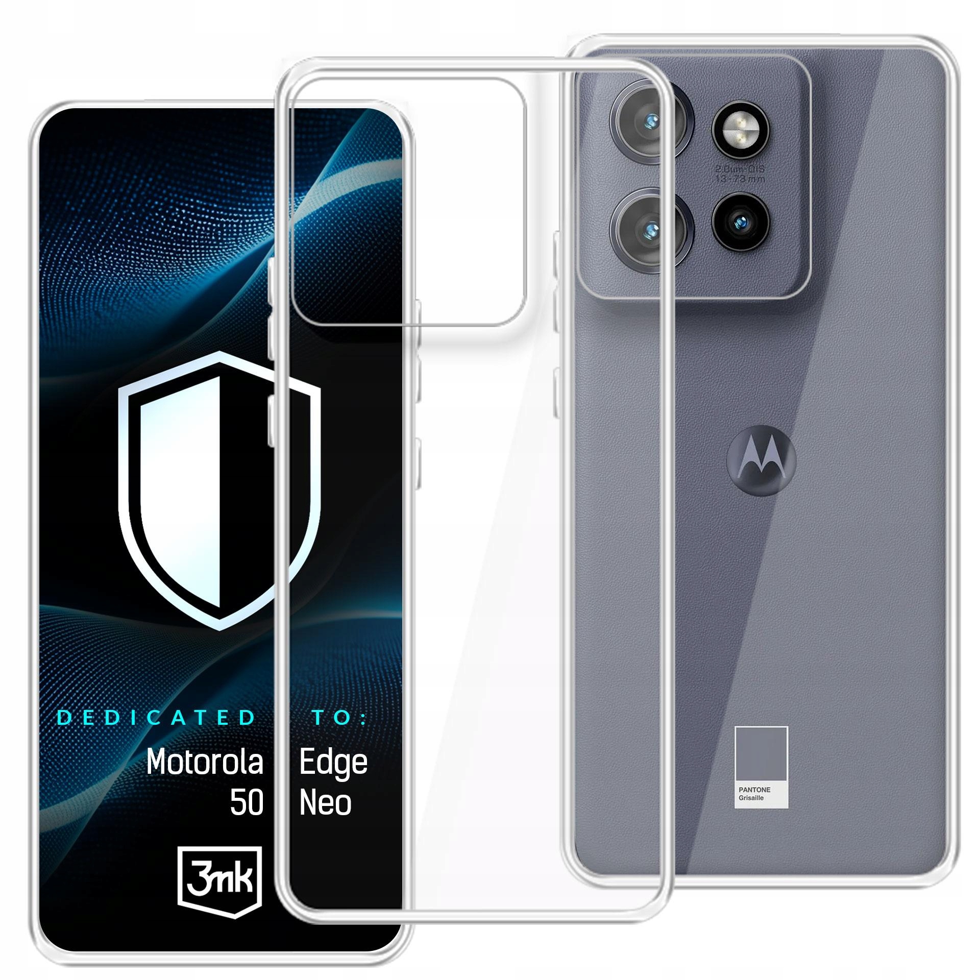 Motorola Edge 50 Neo – Przezroczysty case 3mk Hardy Vision Case