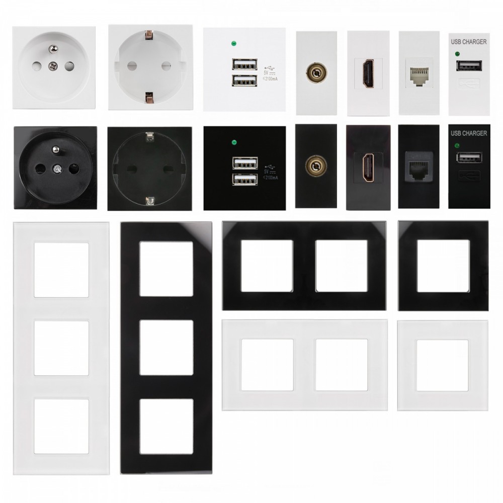 Wysokiej jakości gniazdo HDMI – Idealne do szklanych ramek