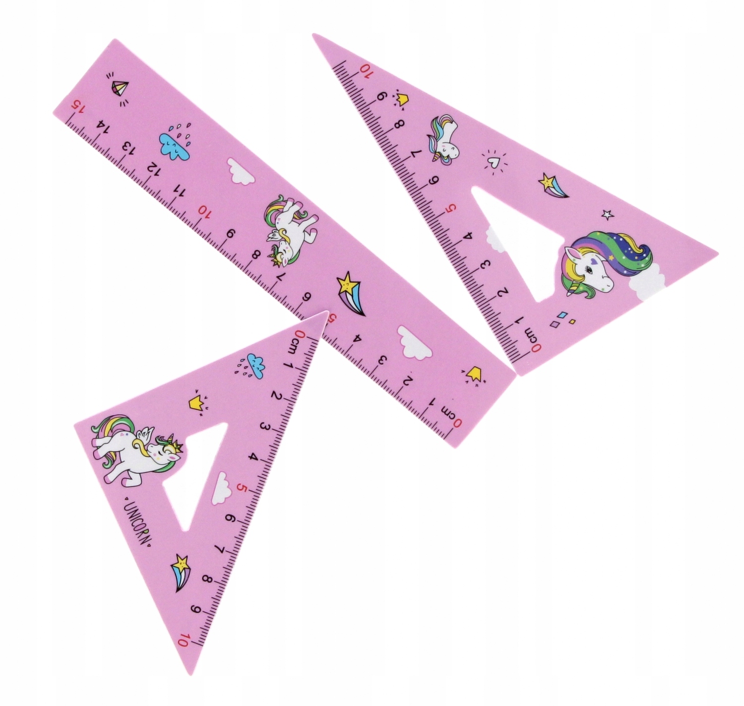 Niezbędne narzędzia do matematyki – Linijka i ekierki w zestawie