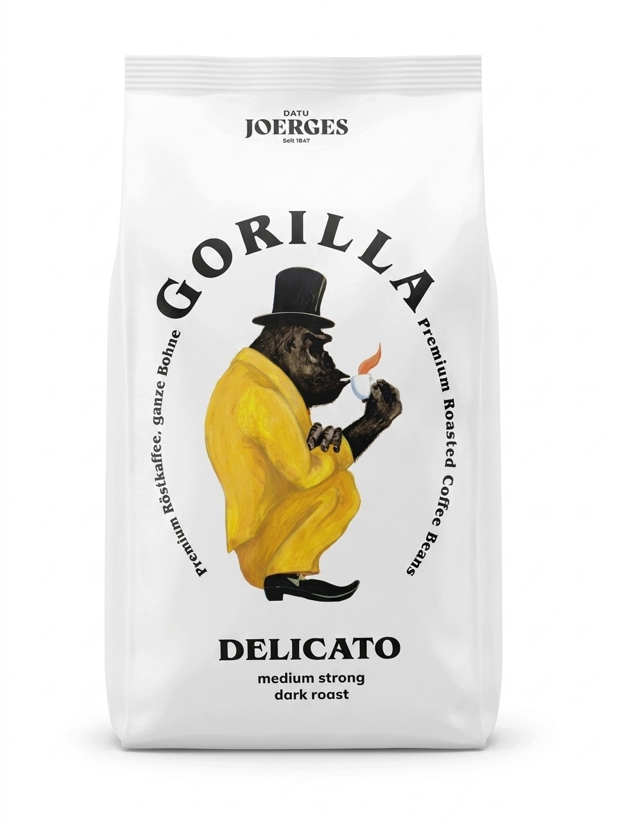 Joerges Gorilla Espresso Delicato – Wyjątkowa kawa ziarnista 1 kg