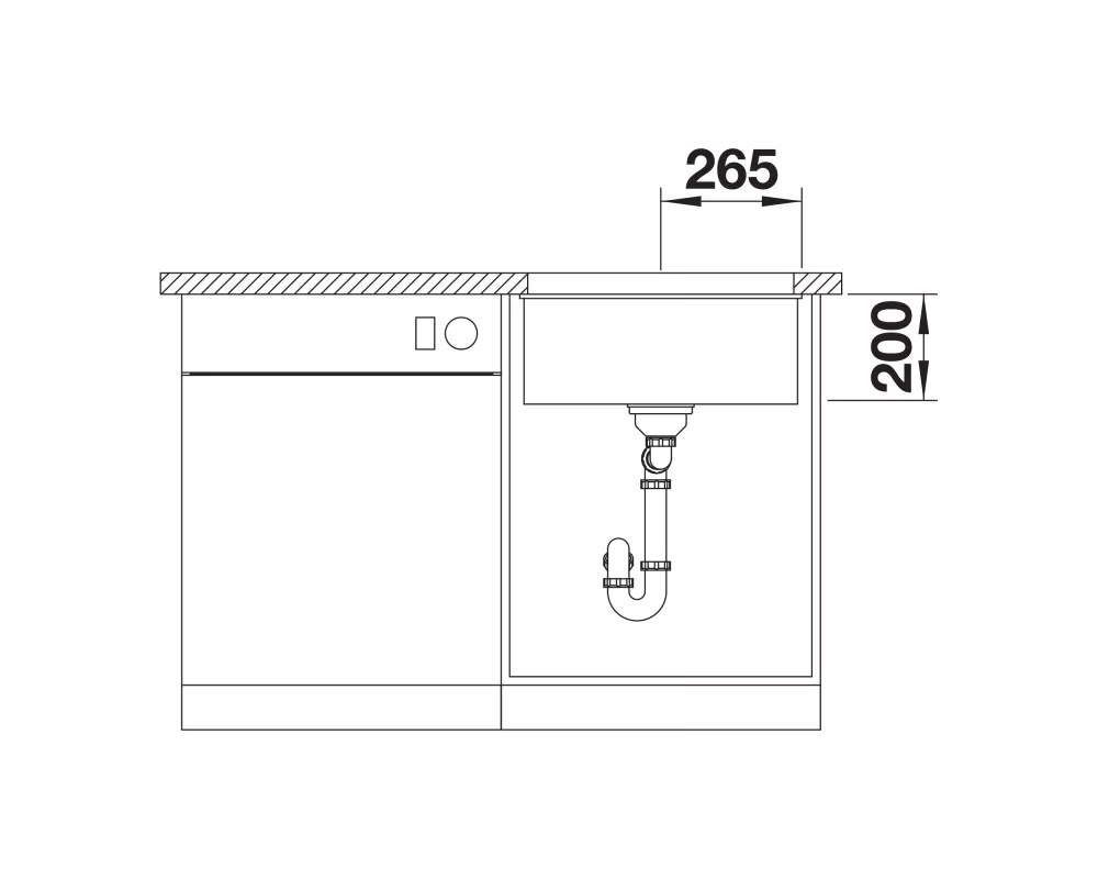 Idealny do montażu podwieszanego – Doskonałe połączenie z granitowymi blatami