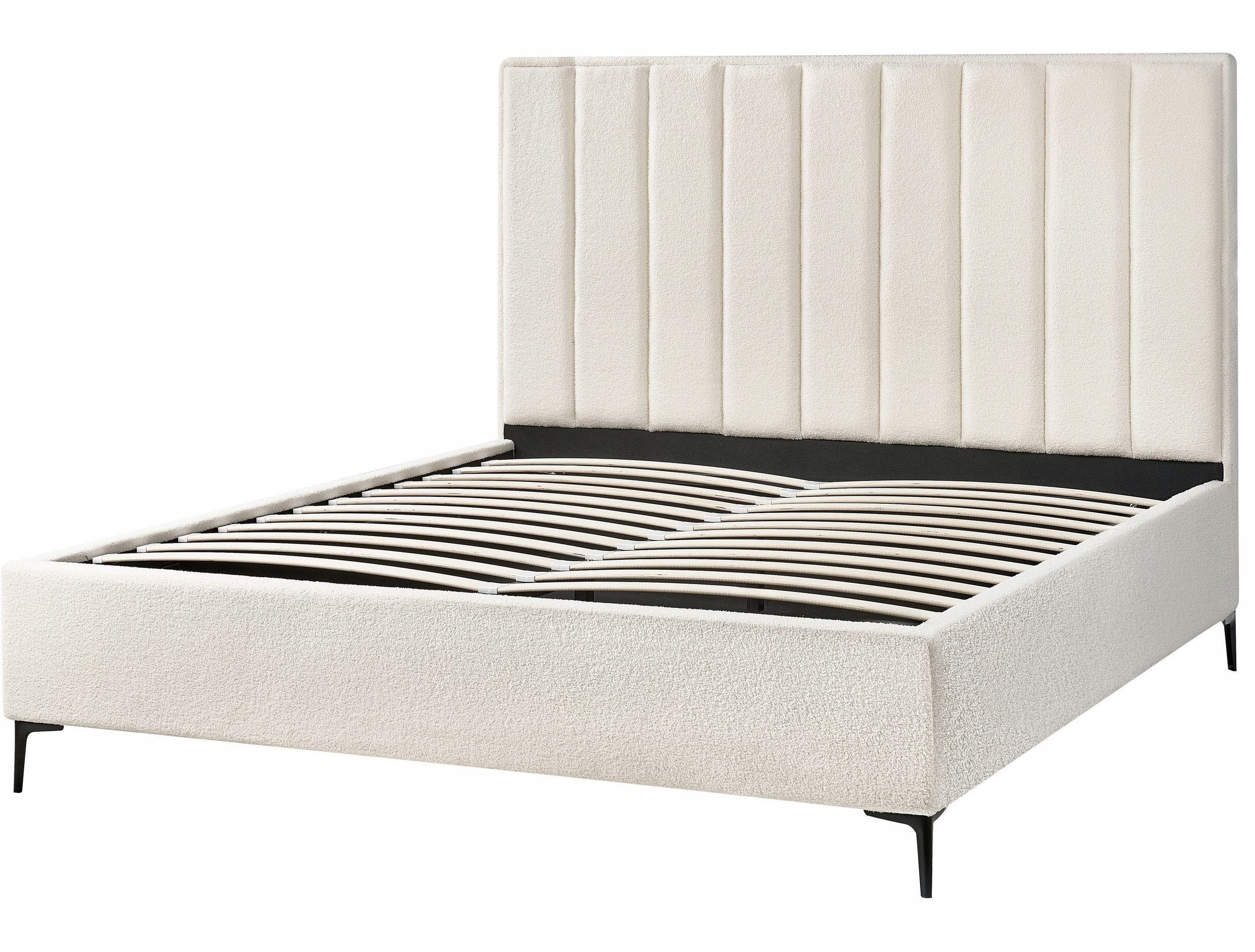 Luksusowa tapicerka boucle w złamanej bieli