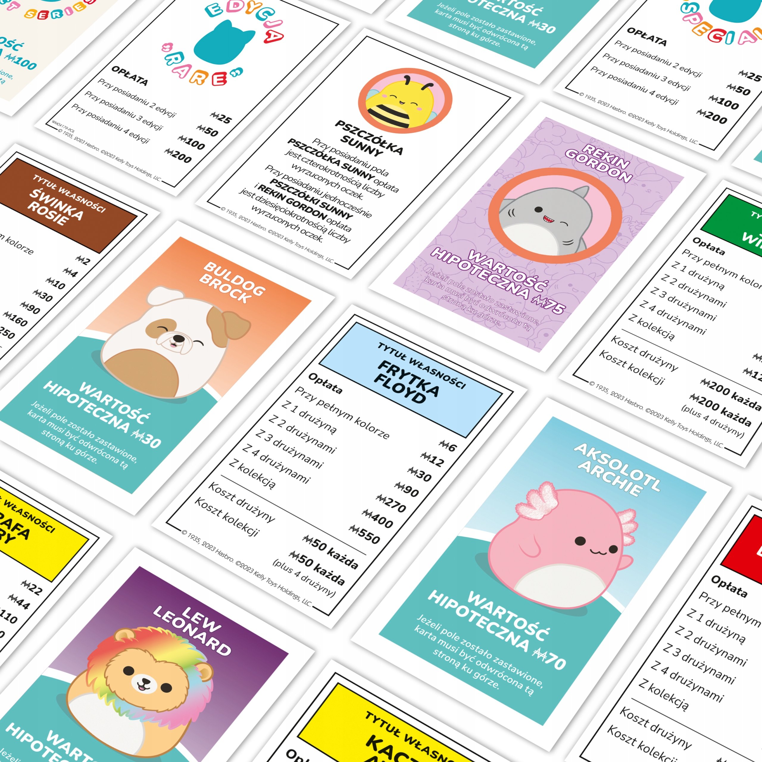 Zasady gry i jak grać w MONOPOLY Squishmallows