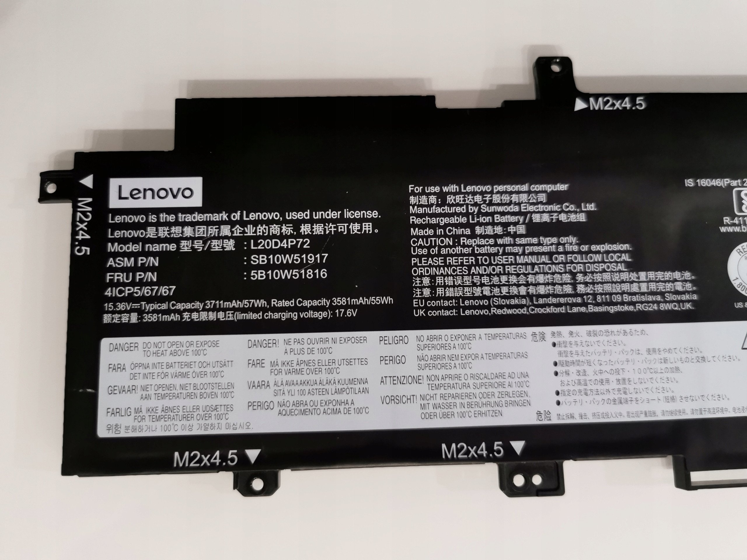 Oryginalna bateria litowo-jonowa 3581 mAh